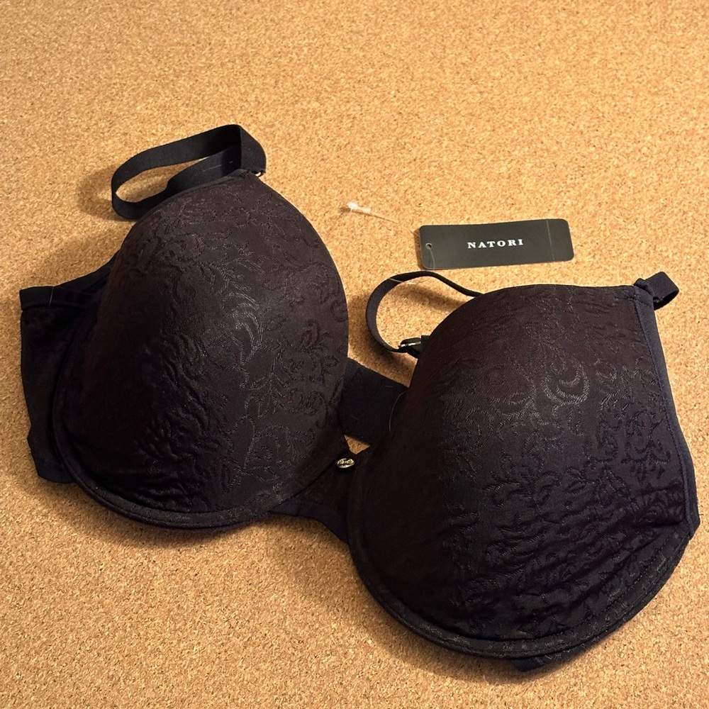 NATORI - SHEER JACQUARD - Black - New with Tags